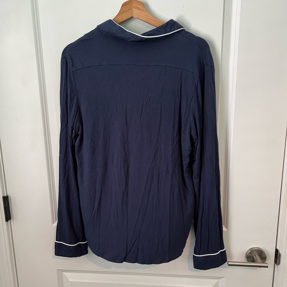 COZY EARTH Women's Bamboo Stretch-Knit Long Sleeve Pajama Top - Picture 6 of 8